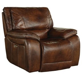 Vail Burnt Sienna Power Recliner with Power Headrest