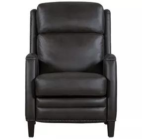 Vermont Slate Noire Leather Recliner