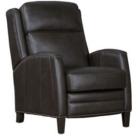 Vermont Slate Noire Leather Power Recliner