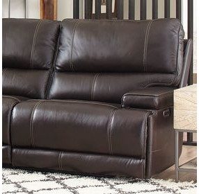 Whitman Verona Coffee Cordless RAF Power Recliner with Power Headrest