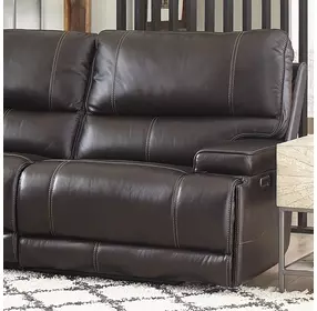 Whitman Verona Coffee Cordless RAF Power Recliner with Power Headrest