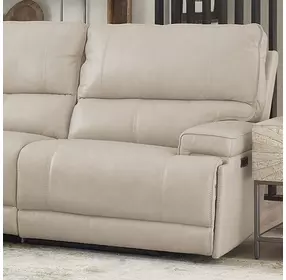 Whitman Verona Linen Cordless RAF Power Recliner with Power Headrest