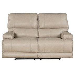 Whitman Verona Linen Cordless Power Reclining Loveseat with Power Headrest