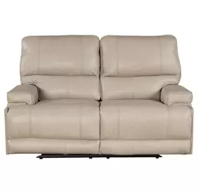 Whitman Verona Linen Cordless 65" Power Reclining Loveseat with Power Headrest