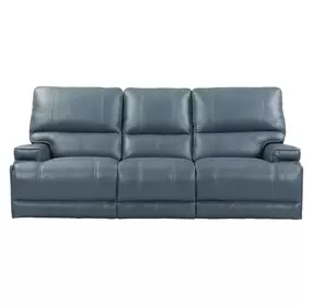 Whitman Verona Azure Cordless 89" Power Reclining Sofa with Power Headrest