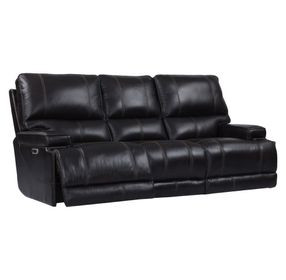 Whitman Verona Coffee Cordless Power Reclining Sofa with Power Headrest