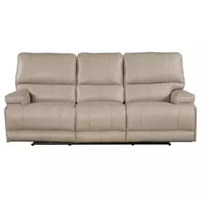 Whitman Verona Linen Cordless 89" Power Reclining Sofa with Power Headrest