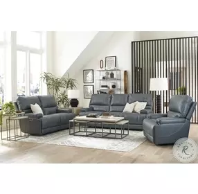 Whitman Verona Azure Cordless Power Reclining Living Room Set