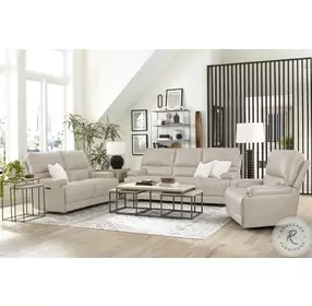 Whitman Verona Linen Cordless Power Reclining Living Room Set