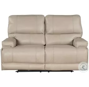 Hemingway Verona Linen Cordless 65" Power Reclining Loveseat with Power Headrest