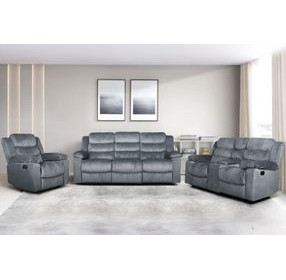 Willow Gray Living Room Set with Dual Recliner