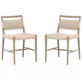 Bronze Bay Blonde and Natural Oak Myles Dining Chair Set of 2
