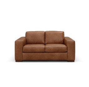 Inglewood Vintage Brown Derby Leather 64" Loveseat