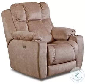 Challenger Brindle Big Man's Wall Hugger Power Recliner with Power Headrest