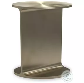 Rivot Brushed Gold Side Table