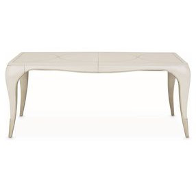 London Crest Creamy Pearl 122" Extendable Rectangular Dining Table