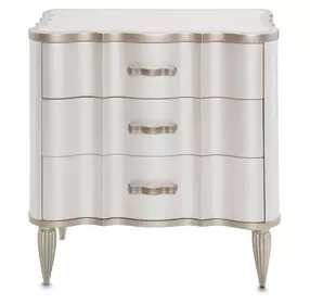 London Place Creamy Pearl 3 Drawer Nightstand