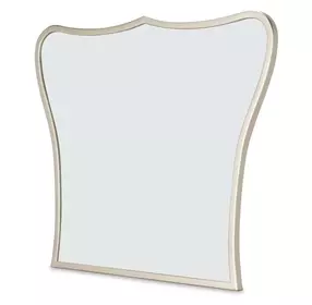 London Place Creamy Pearl Vanity Mirror