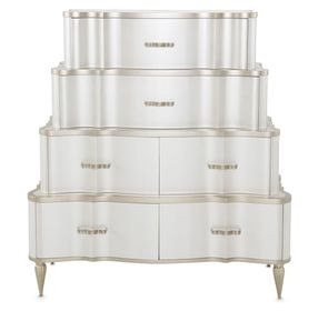 London Crest Creamy Pearl 6 Drawer Chest