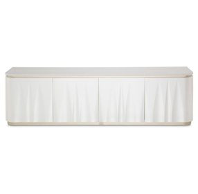 London Crest Creamy Pearl 78" Media Cabinet