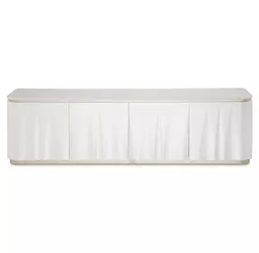 London Place Creamy Pearl 78" Media Cabinet