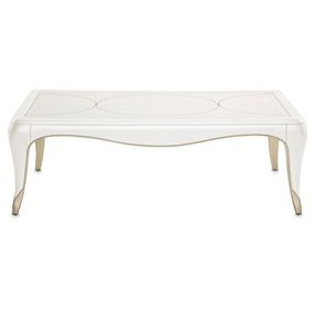 London Crest Creamy Pearl Rectangular Cocktail Table