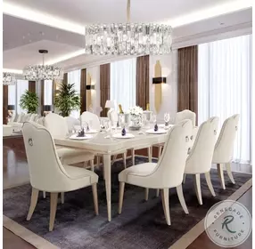 Malibu Crest Blush Extendable Dining Room Set