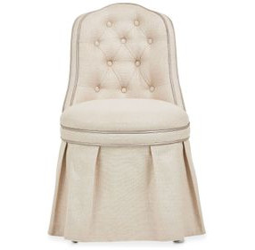 Villa Cherie Frosted Upholstered Vanity Chair