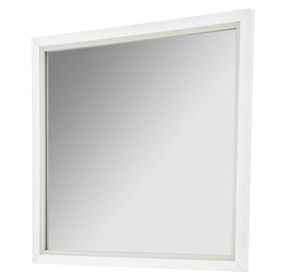 Skyline Cloud White Rectangular Wall Mirror