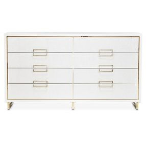Palm Gate Cloud White 6 Drawer Dresser