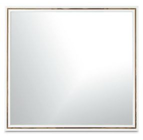 Palmcrest Cloud White Rectangle Wall Mirror