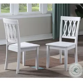 Naples White Side Chair Set Of 2