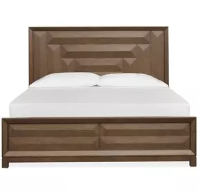 Callisto Bourbon Brown King Panel Bed