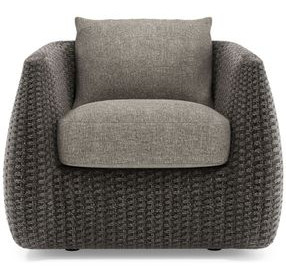 Sarene Gray Upholstered Outdoor Accent Chair