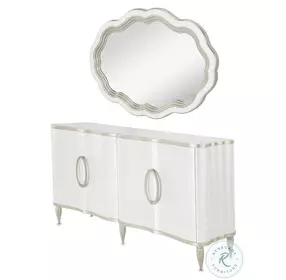 London Place Creamy Pearl Sideboard With Mirror