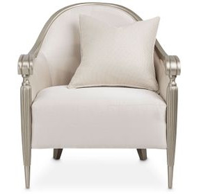 London Place Porcelain Upholstered Accent Chair with Pillow