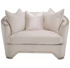 London Place Champagne Chair and A Half with Pillow