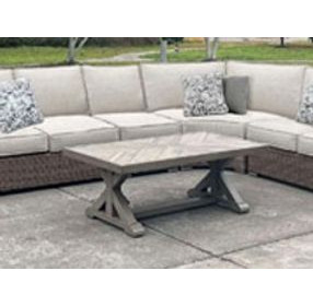 Carmel Bay Beige Outdoor Coffee Table