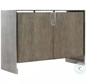 Ellis Shiny Nickel And Tamarind Door Chest