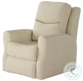 Fame Journey Ivory Wall Hugger Power Headrest Recliner