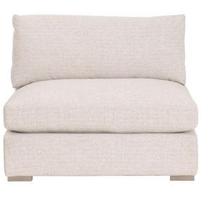 Newport Beige Performance Fabric Outdoor Modular Armless Chair