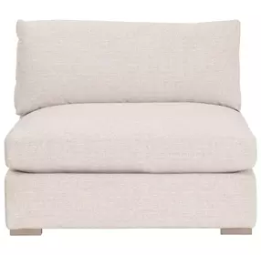 Newport Beige Performance Fabric Outdoor Modular Armless Chair