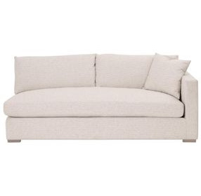 Newport Beige Performance Fabric Outdoor RAF Sofa