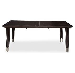 Paris Chic Espresso 122" Extendable Rectangular Dining Table