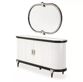 Paris Chic Espresso Sideboard with Mirror