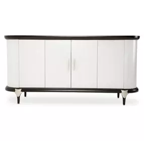 Paris Chic Espresso Sideboard with 1 Storage Drawer