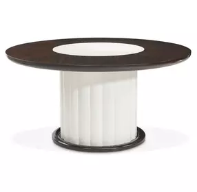 Paris Chic Espresso 60" Round Dining Table