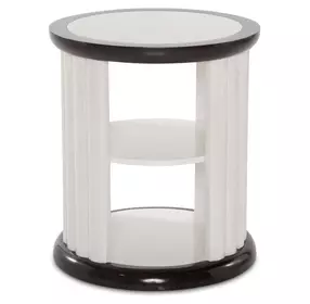 Paris Chic Espresso Round End Table