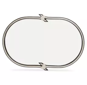 Paris Chic Espresso Oval Wall Mirror