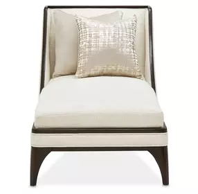 Paris Chic Cremini and Espresso 32" Chaise